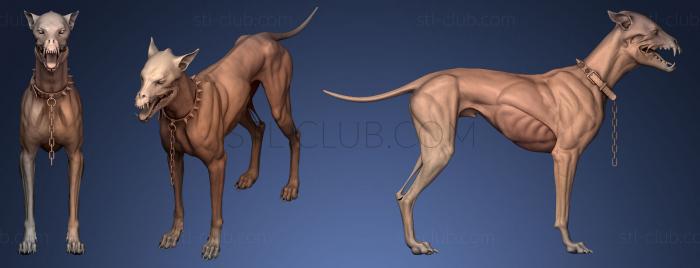 3D модель Собака-Зомби Лепит (STL)